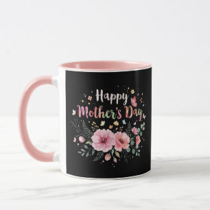 Happy Mother's Day 2026 Cute Floral for Women Mum  Mug