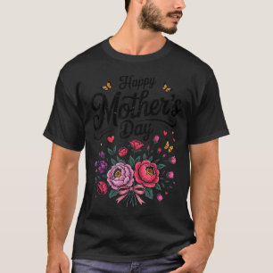 Happy mother's day 2026 vintage floral bouquet T-Shirt