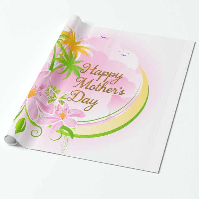 Happy Mother's Day 34 Wrapping Paper (Unrolled)