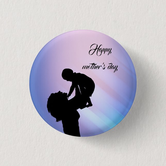 Happy mother's day 3 cm round badge (Front)
