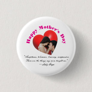 Happy Mother's Day 3 Cm Round Badge