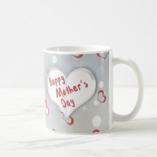 Happy Mother's Day 3D Paper Heart Coffee Mug