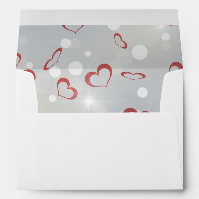 Happy Mother's Day 3D Paper Heart Envelopes (Back (Bottom))