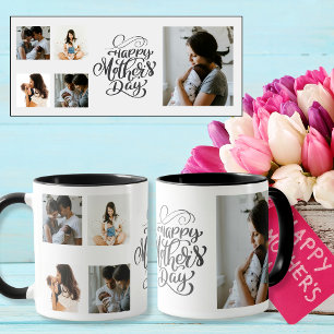 Happy Mother's Day 5 Custom Photos Mug
