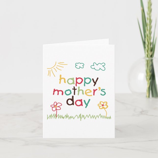 Happy Mother's Day 5 Note Card (Front)