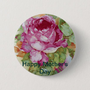 Happy Mother's Day 6 Cm Round Badge