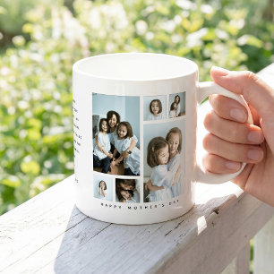 'Happy Mother's Day' 6 Photo Collage Gift Coffee Mug