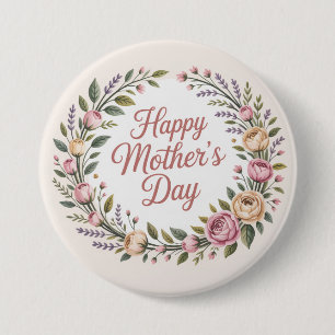 Happy Mother's Day 7.5 Cm Round Badge