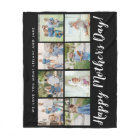 Happy Mother's Day 8 Photo Custom Message | Black