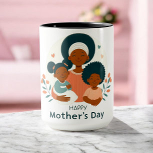 Happy Mother's Day - A Mother's Loving Embrace  Mug