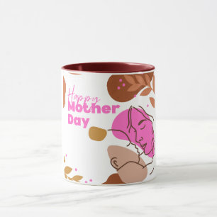 Happy Mother's Day Abstract Loving Embrace Mug