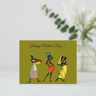 Happy Mother's Day, African American Postcard