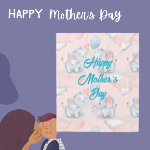 Happy Mother's Day, and Elephant Fleece Blanket