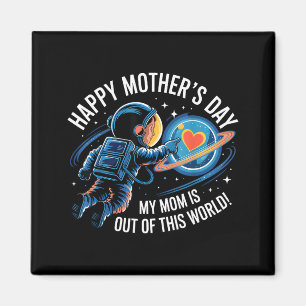 Happy Mothers Day Astronaut Boys Space Toddler Kid Magnet