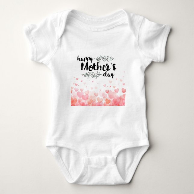Happy mother's day baby bodysuit (Front)