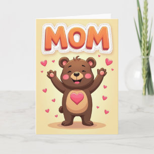 Happy Mothers Day Bear Hug Card