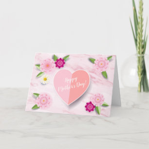 Happy Mother's Day Beautiful Flowers Greeting Card