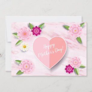 Happy Mother's Day Beautiful Flowers Greeting Card