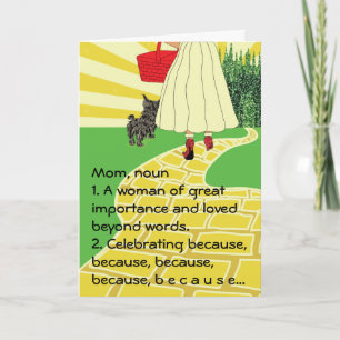 Happy Mother's Day BECAUSE Card