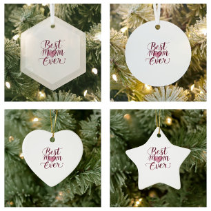 Happy Mother's Day Best Mum Ever Metal Tree Decoration