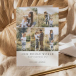 Happy Mother's Day Best Mum Ever Photo Collage Card<br><div class="desc">Celebrate Mum with this elegant “Happy Mother’s Day Best Mum Ever” photo collage card, designed to beautifully showcase five cherished memories in a modern and meaningful way. Featuring a clean, minimal collage layout with space for five photos, this design keeps the focus on your most heartfelt moments while maintaining a...</div>