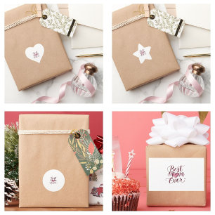 Happy Mother's Day Best Mum Ever Star Sticker