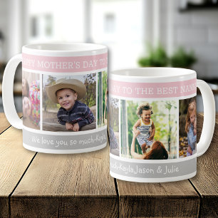 Happy Mother's Day Best Nanny 4 Photo Collage Coffee Mug