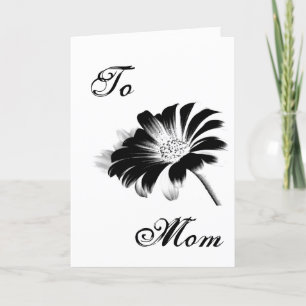Happy Mother's Day Black Daisy III Card