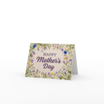 Happy Mother's Day - Blank inside Greeting Card
