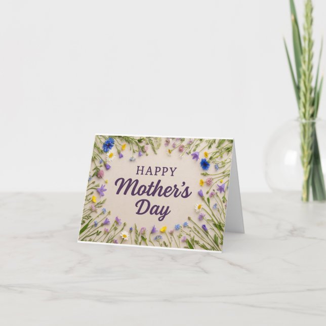 Happy Mother's Day - Blank inside Greeting Card (Front)