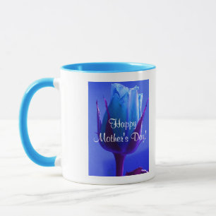 Happy Mother's Day Blue Rose III Mug