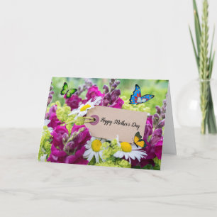 Happy Mother's Day Bouquet Folded Greeting Card