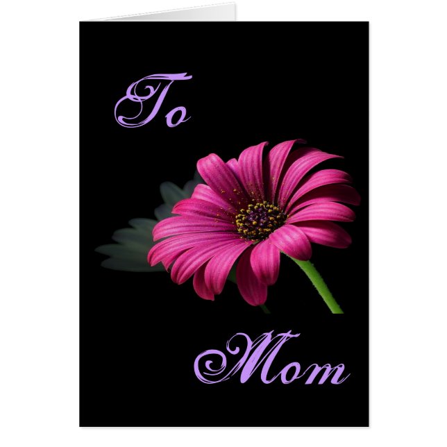 Happy Mother's Day Bright Pink Daisy I (Front)