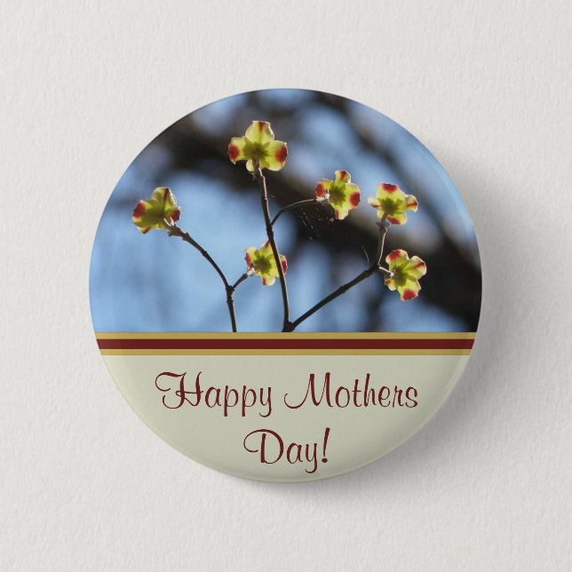 Happy Mothers Day Button (Front)