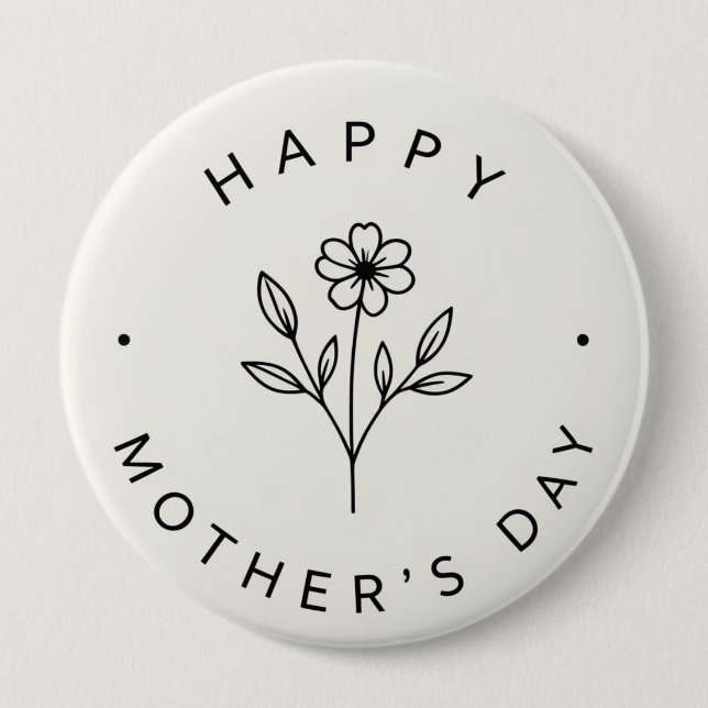 Happy Mother's Day Button (Front)