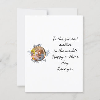 Happy mothers day card