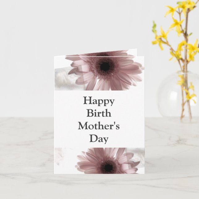 Happy Mother's Day Card - Birth Moms (Yellow Flower)