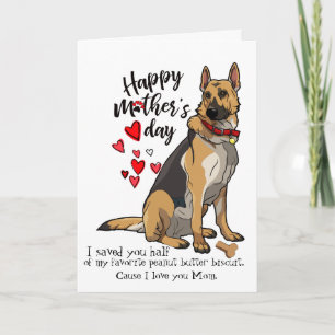 Happy Mother's Day Card from Your German Shepherd