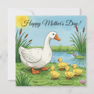 Happy Mother's Day Card - Mama Goose