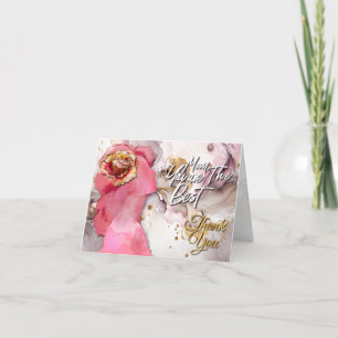 Happy mother's day card - Pink flower