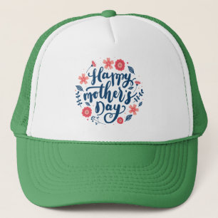 Happy Mother's Day Circle Floral Design-23502 Trucker Hat
