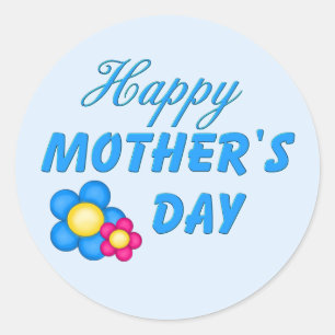 Happy Mothers Day Classic Round Sticker