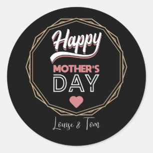 Happy mother's day classic round sticker