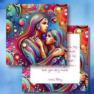 Happy Mother's Day Colourful Abstract Card