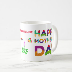 Happy Mother's Day Colourful Customisable Coffee Mug