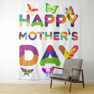 Happy Mother's Day Colourful Tapestry