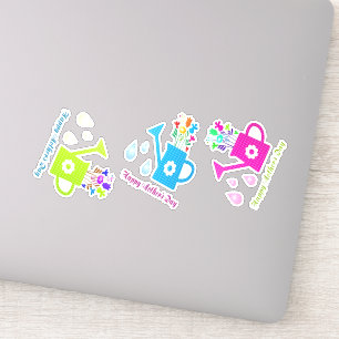 Happy Mother's day colourful water cans