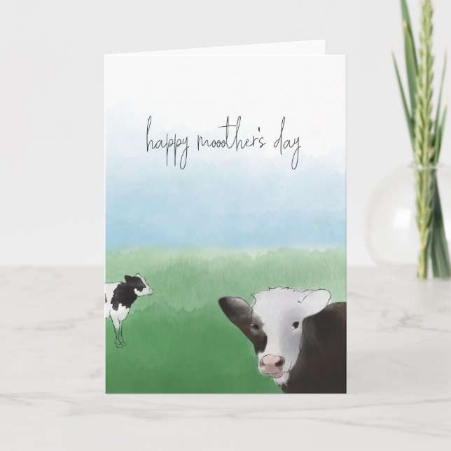 Happy Mother's Day Cow Card (Front)
