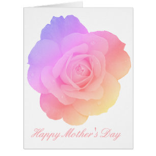 Happy Mother's Day Custom Floral Pink Rose Flower