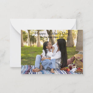 Happy Mother's Day Custom Photo Card For Mum